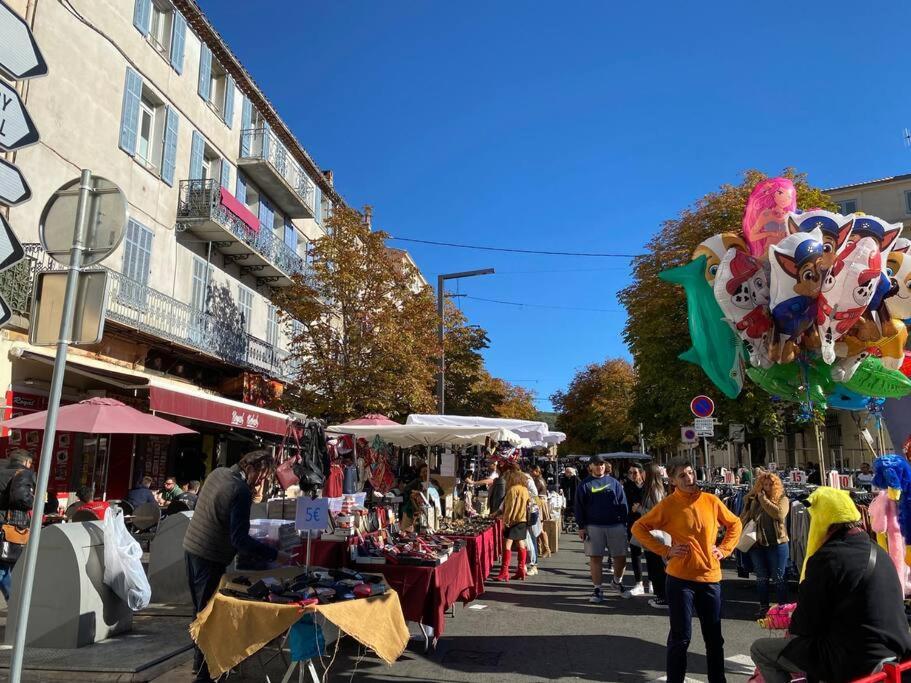 Akropole De Caroline, Central, Lumineux, Calme, Free Parking, Lift, 3 Beds Draguignan Esterno foto